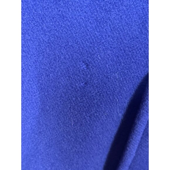 Vintage American Legend Blue Wool Cape Coat With Button Closure - Picture 6 of 10